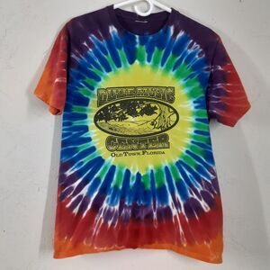 Dixie Music Center Old Town Florida Anniversary Bash Mens M Tie Dye T Shirt